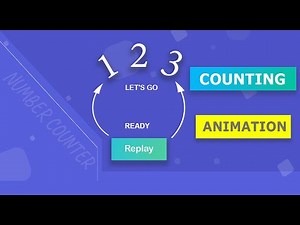 Animated Number Counter using HTML CSS and JavaScript | Counting Animation (Free Project)