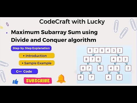 Maximum Subarray Sum using Divide and Conquer Algorithm | Step-by-Step Explanation Sample Example