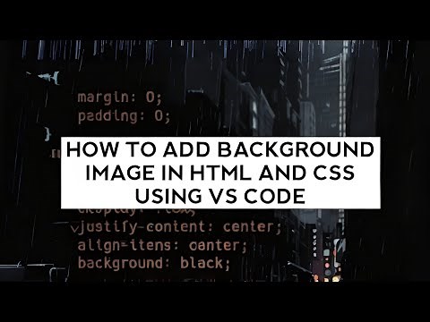 How To Add Background Image In Html And Css Using Vs Code - #Indicoderz #Codewithharry #Harrybhai
