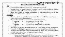 12_computer_science_notes_CH03_data_file_handling.pdf - Computer Science - Notes - Teachmint