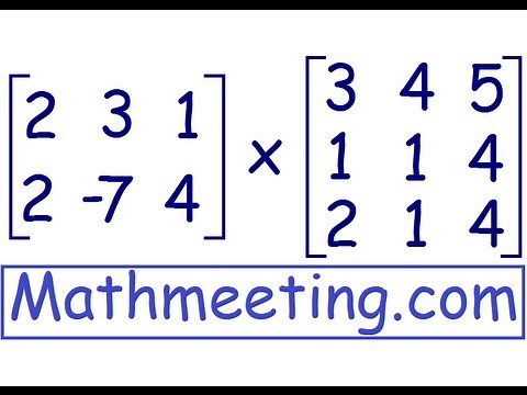 Multiplying matrices