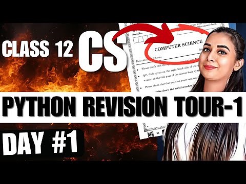Day 1 | Python Revision Tour (Part - 1) | CBSE Class 12 Computer Science(083) #class12CS #class12
