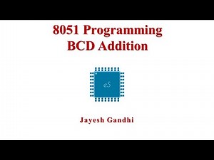 8051 Programming BCD Addition