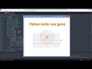 Python Turtle Race Game | Python Tutorial | Python for beginners