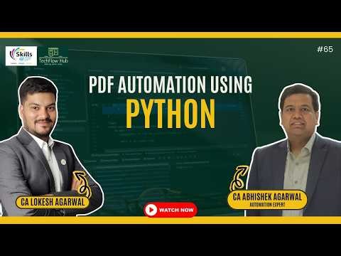 Pdf Automation using Python || Learn Python || Vibe Coding || Skills@100