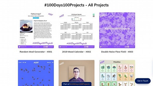 All Projects - #100 of #100Days100Projects