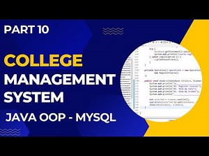 College Management System using Java Object Oriented Programming (OOP) (Part 10)