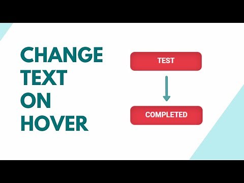 How To Change The Text Of A Button On Hover Using CSS