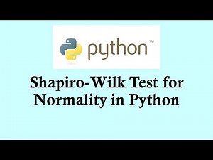 Statistics using Python programming - Shapiro Wilk test for normality using Python