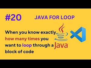 #20 Java For Loop Explained – Master Iteration with Examples (2025)