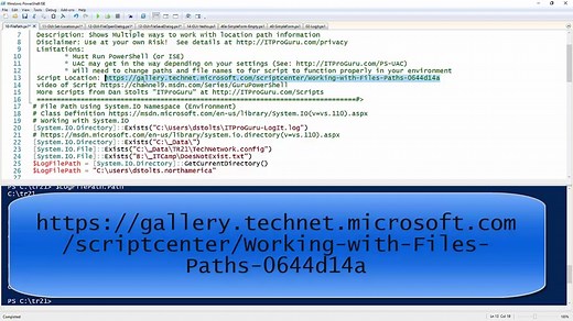 Working with Files and Paths Using PowerShell