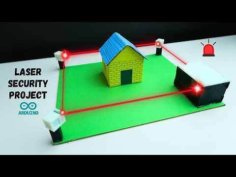Laser security alarm project using arduino | Laser security alarm project | Arduino project