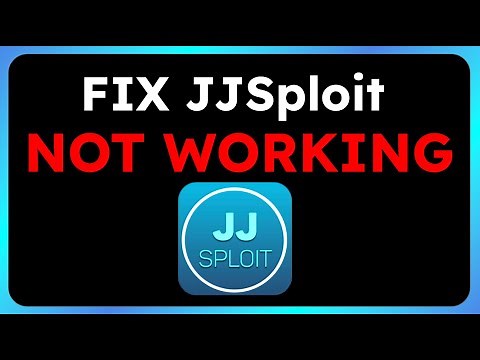How to FIX JJSploit Not Working