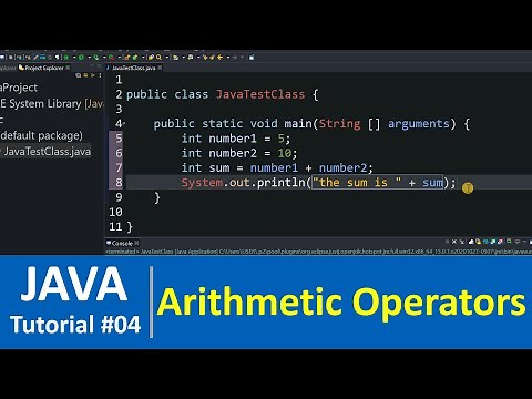 Java Tutorial #4 - Arithmetic Operators - How to Add Two Numbers in Java