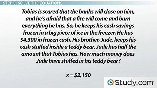 Solving Word Problems: Steps & Examples