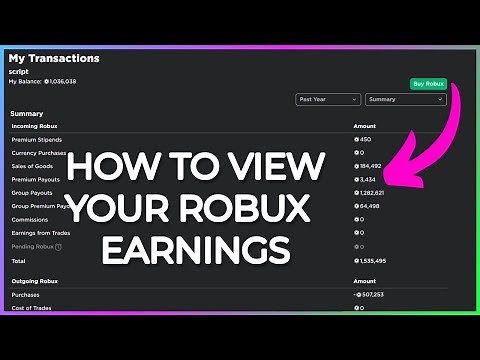 How to View Your Robux Earnings on ROBLOX