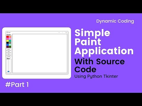 Make a Paint Application using Tkinter Python // part 1 // dynamic coding // tkinter GUI projects