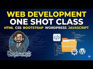 Web Application Development One Shot | HTML CSS JavaScript | University Exam Preparation #pdusu