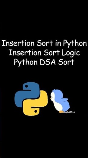 Insertion Sort in Python | Simple Sorting Algorithm Explained #coding #python