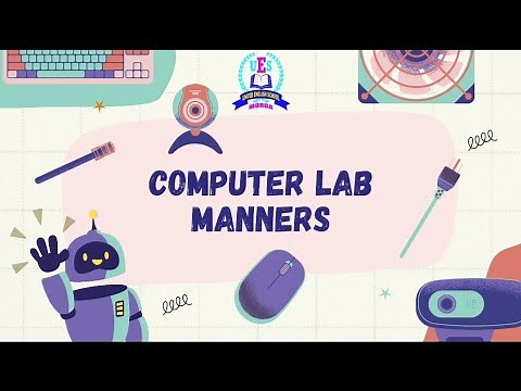 Computer Lab Manners | By Students of Std 1