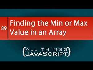 JavaScript Tip: Finding the Minimum or Maximum Value in an Array