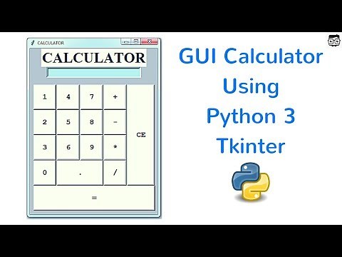GUI Calculator Using Python 3 Tkinter