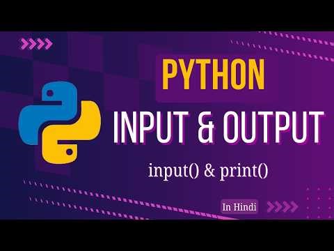 Input and Output in Python | Input from User | Input and Output Function | Lecture #3