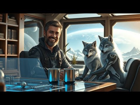 Alien Wolf Empress Daughters Escaped Galactic School and Were Always Found on Retired Veteran's Desk