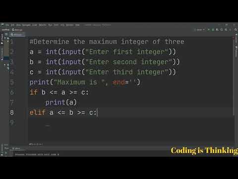 How to find out maximum among three numbers in python | Must Watch