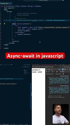 What is Async and await in JavaScript in 2026 by Maharufh