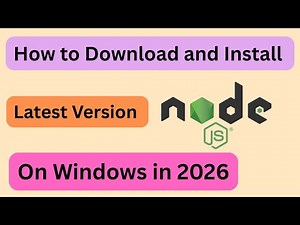 NodeJs | How to download and install latest version of Node JS on windows 2026 #nodejs