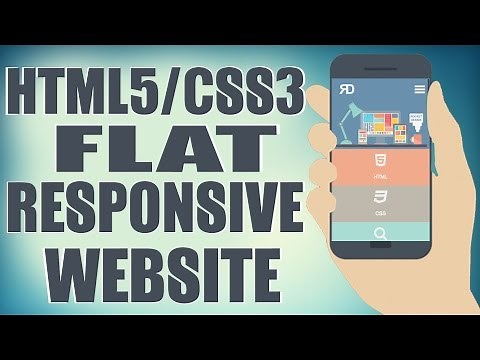 HTML5/CSS3 Flat Responsive Website - Start To Finish Web Design Tutorial