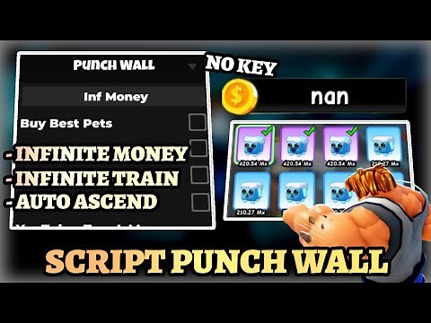 Punch Wall Script Pastebin - Infinite Money, Infinite Train, Auto Ascend, Auto Hatch Free No Key