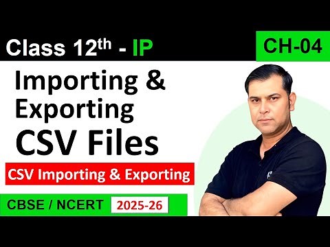 One-Shot CH 4 CSV Importing & Exporting CSV Files with MySQL