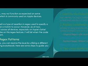 Fixing JavaScript Compatibility Issues on Apple Devices: A Guide to Regex Solutions
