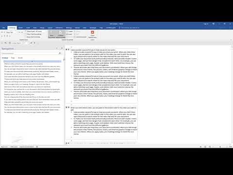 How can you split Word documents into multiple documents?