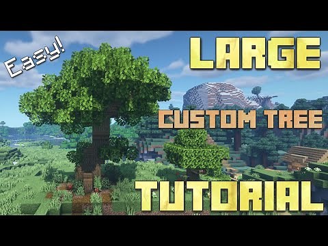 How to Build Large Custom Trees in Minecraft | In depth Tutorial!