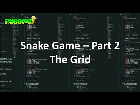 How to create a GRID in PYGAME - Pygame Snake Game #2
