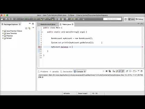 Java Tutorial 19 - Accessor and Mutator Methods (Setters and Getters)