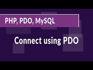 How to connect to MySQL database using PDO