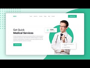 Design a Medical Healthcare Landing Page Using HTML & CSS | Step-by-Step Guide