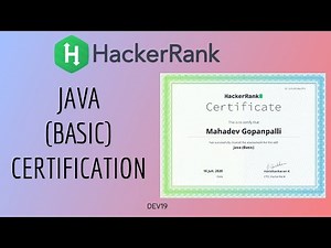 Java (Basic) Certification - || | Hackerrank Certifications