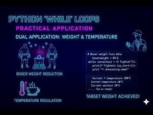 Learn while Loops in Python: Real-World Scenarios for Dynamic Processes