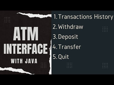 ATM Interface using Java | Oasis Infobyte Internship | Java Development | ‪@oasisinfobyte‬ Project