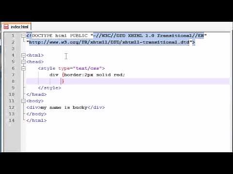XHTML and CSS Tutorial - 29 - div