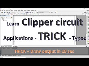 what is Clipper circuit & its application (TRICK to Draw output in 10 sec)| types of clipper circuit