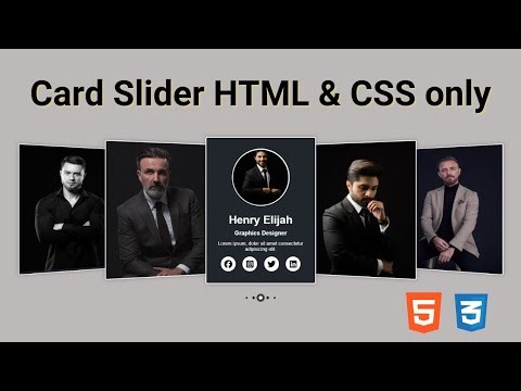 How to Create a Card Slider using HTML and CSS only | Owl Carousel Slider in HTML and CSS only