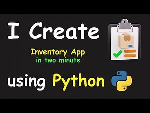 I CREATE INVENTORY APP IN 2 MIN USING PYTHON & PYTHON TKINTER TUTORIAL
