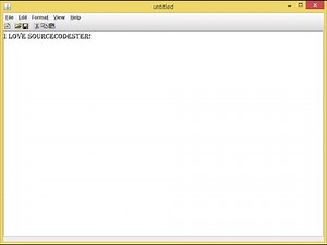 Simple Text Editor in Java