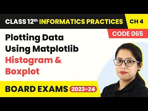 Class 12 Informatics Practices Ch 4 | Plotting Data Using Matplotlib: Histogram & Boxplot 2022-23